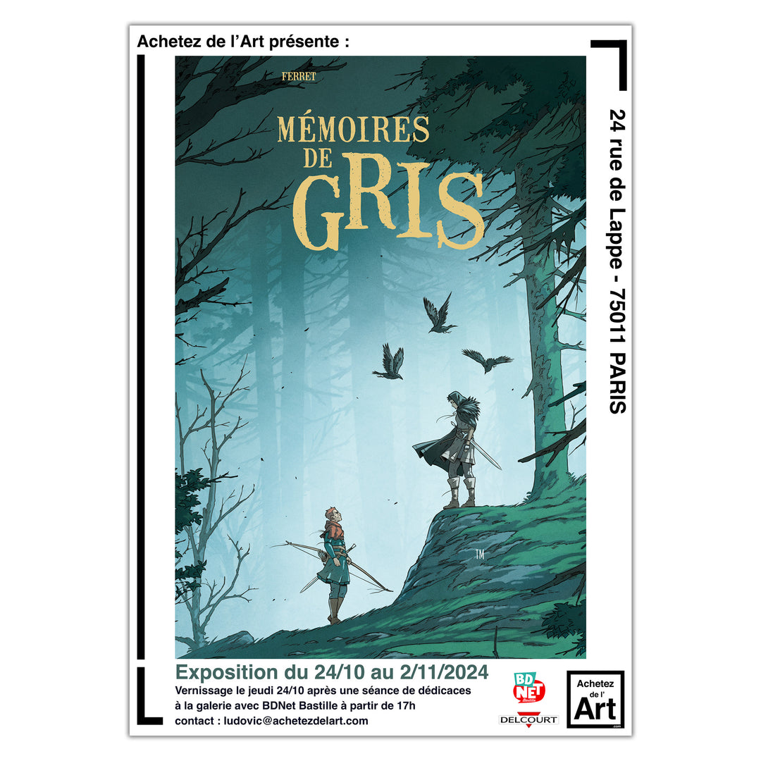Sylvain Ferret - Mémoires de Gris - Print premium Illusada