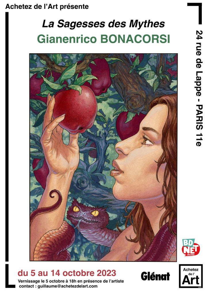 Gianenrico Bonacorsi - Genèse - Illustration "Eve dans les flammes"