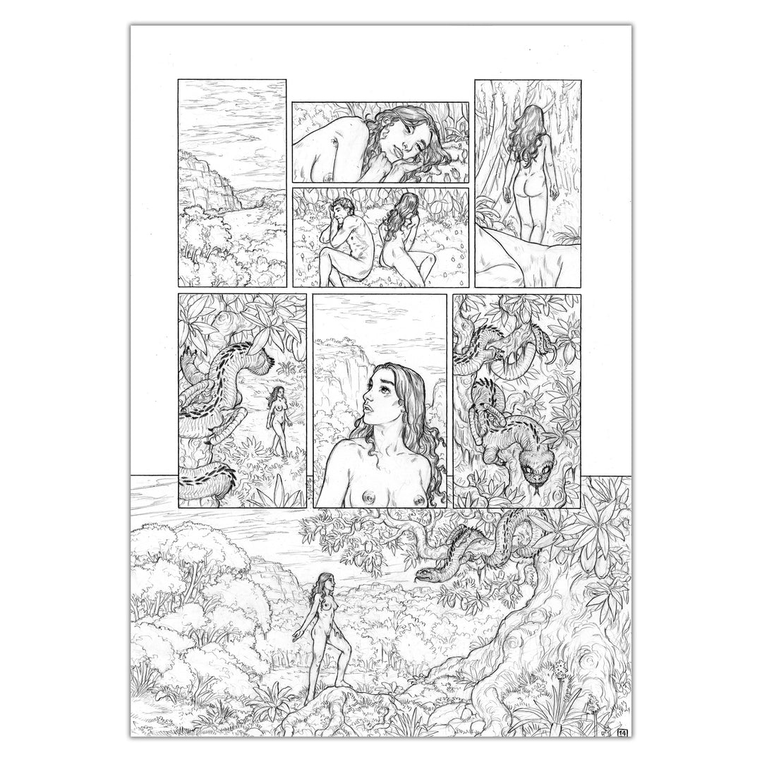 Gianenrico Bonacorsi - Genèse - planche originale 14