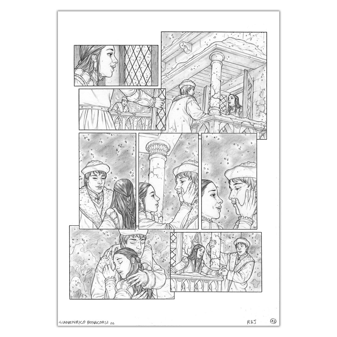 Gianenrico Bonacorsi - Romeo and Juliet - original plate 12