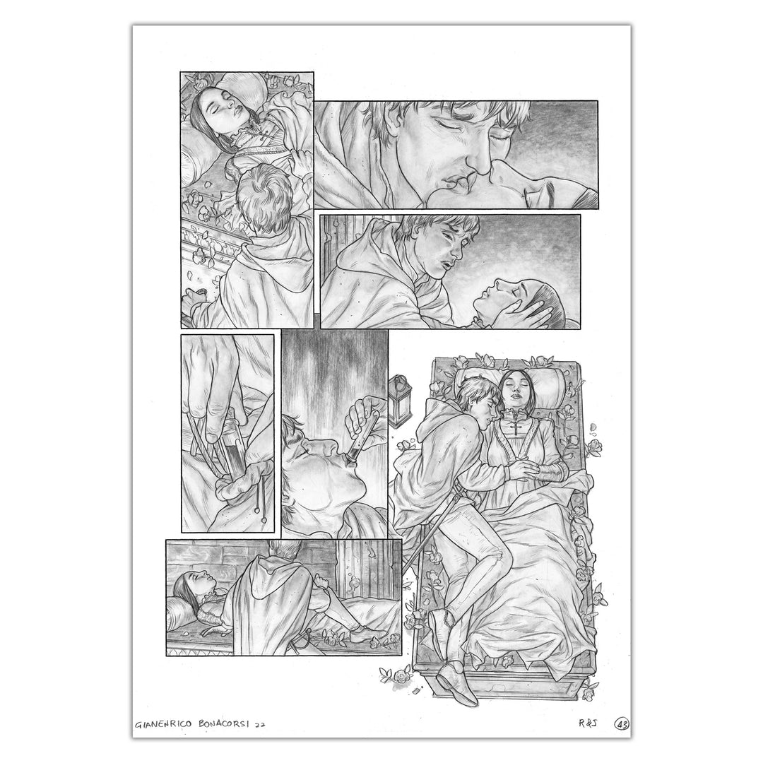 Gianenrico Bonacorsi - Romeo and Juliet - original plate 43