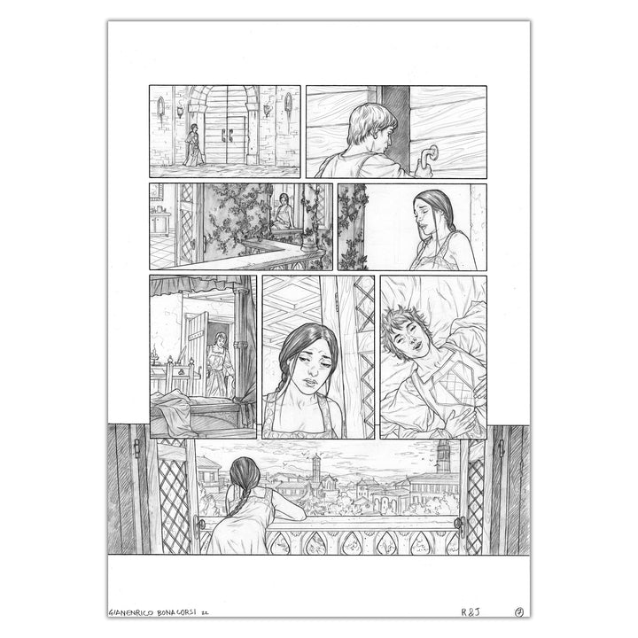 Gianenrico Bonacorsi - Romeo and Juliet - original plate 7