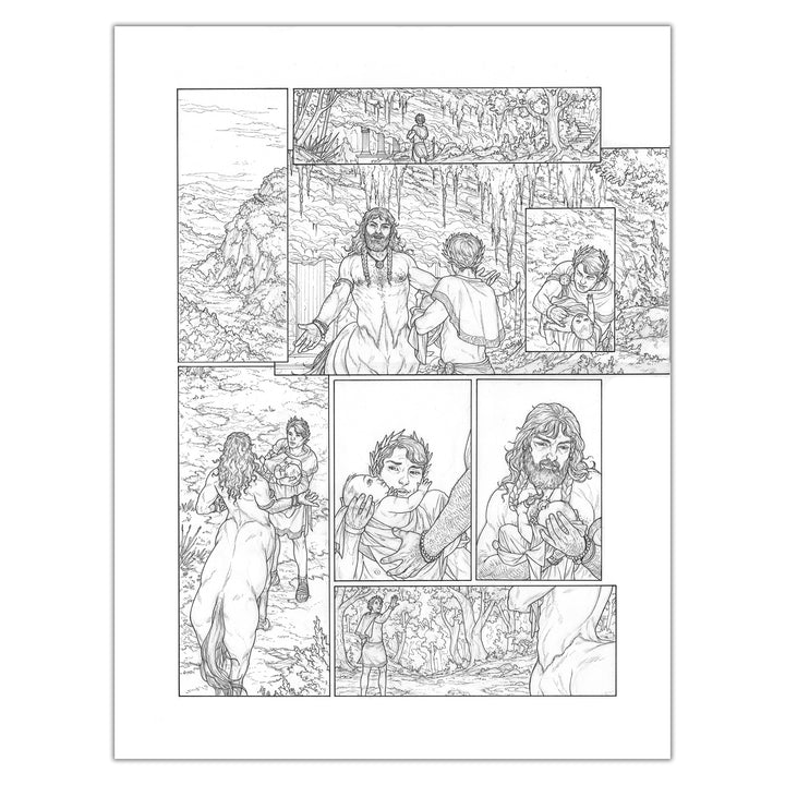 Gianenrico Bonacorsi - Sisyphe and Asclépios - original plate 10