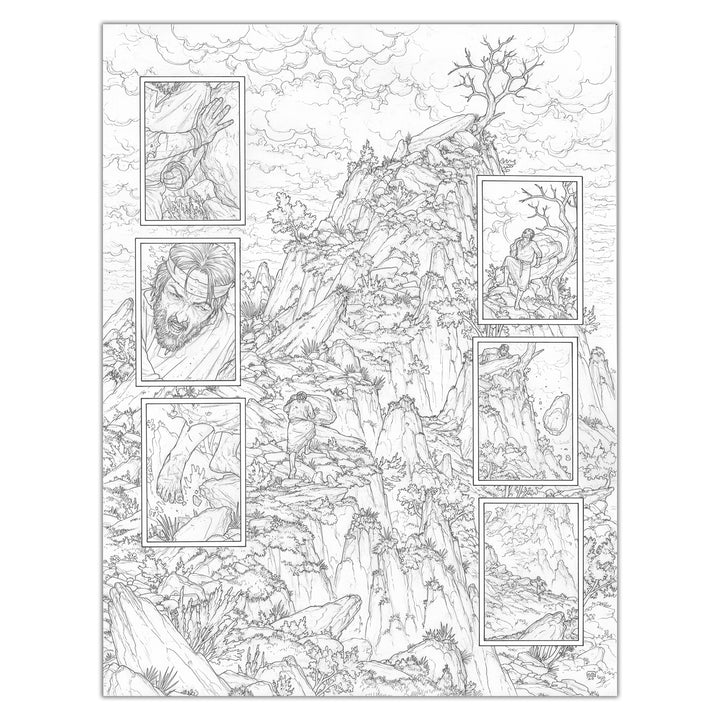 Gianenrico Bonacorsi - Sisyphe et Asclépios - planche originale 46