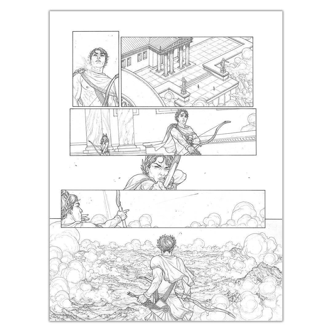 Gianenrico Bonacorsi - Sisyphe et Asclépios - planche originale 5