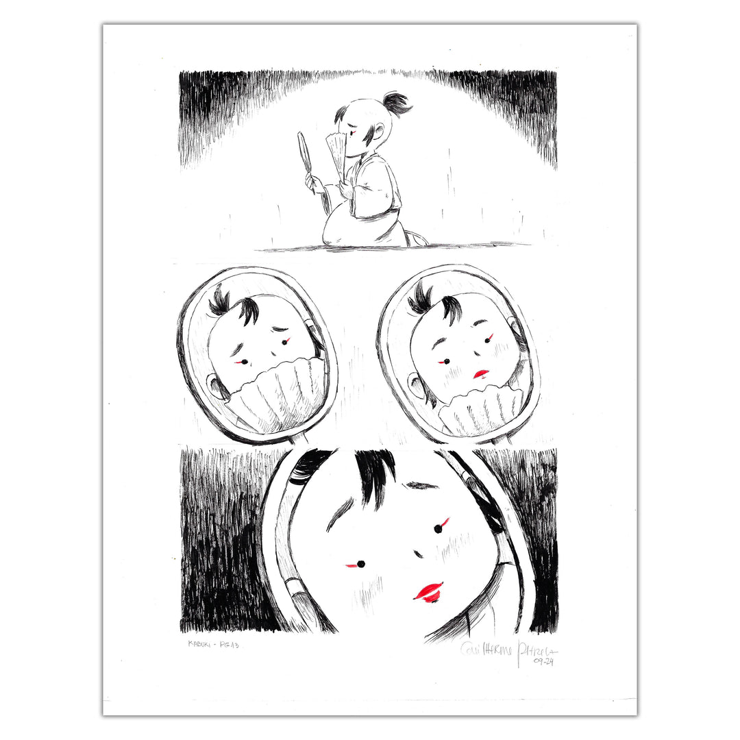 Guilherme Petreca - Kabuki - Planche originale 13