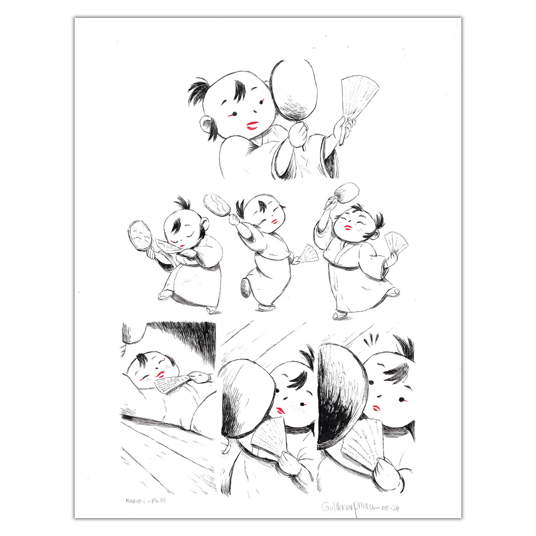 Guilherme Petreca - Kabuki - Planche originale 14