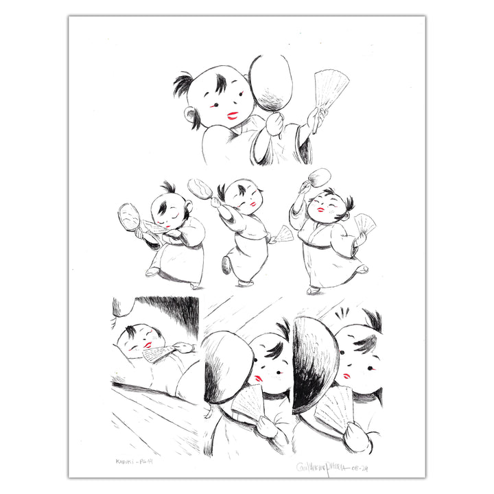 Guilherme Petreca - Kabuki - Planche originale 14