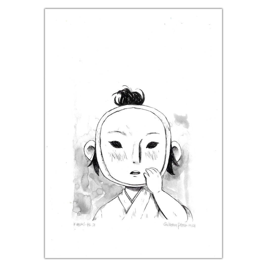 Guilherme Petreca - Kabuki - Planche originale 21