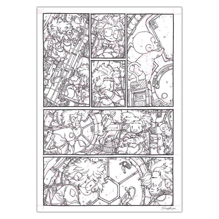 Guillaume Singelin - Frontier - Planche originale 81