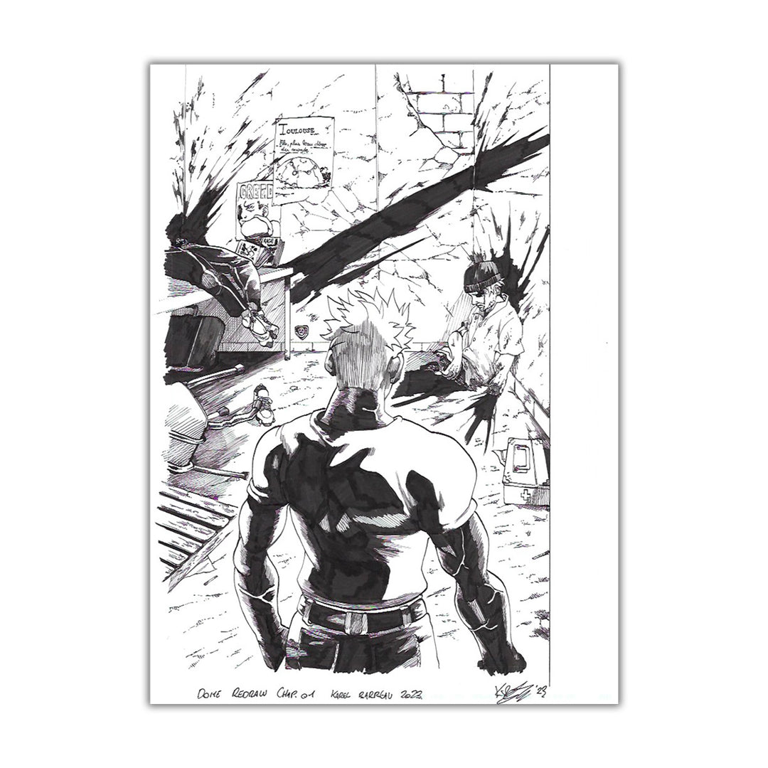 Guillaume Singelin - Frontier - Original panel 190