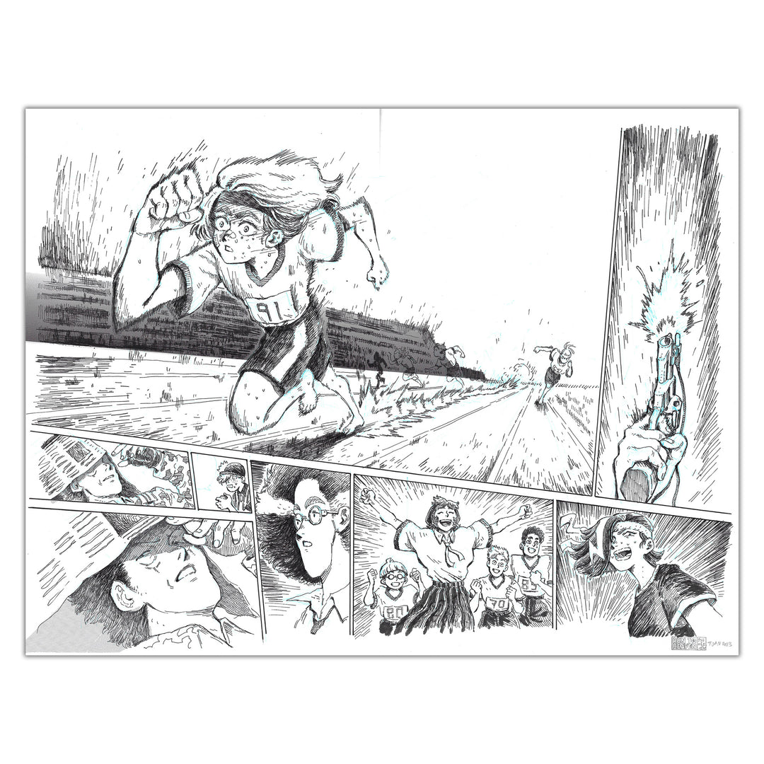 Toan - Run to Heaven - Double planche originale 134-135