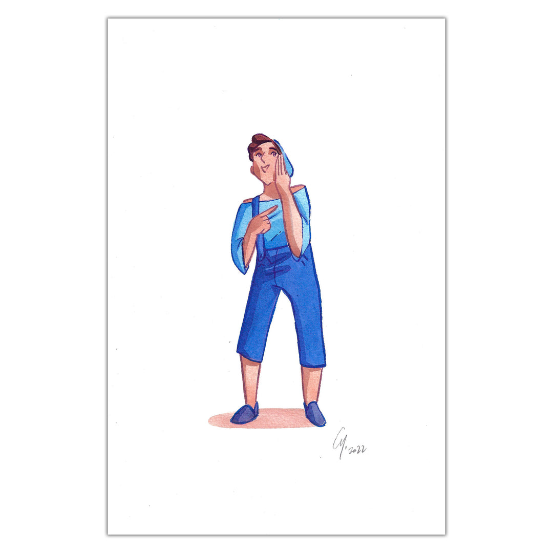 Cy. - Ana & L'entremonde - Illustration originale - Domingo