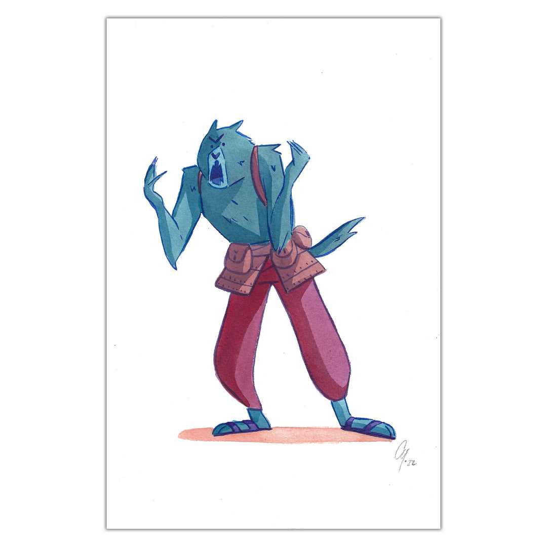 Cy. - Ana & L'entremonde - Illustration originale - Melvin