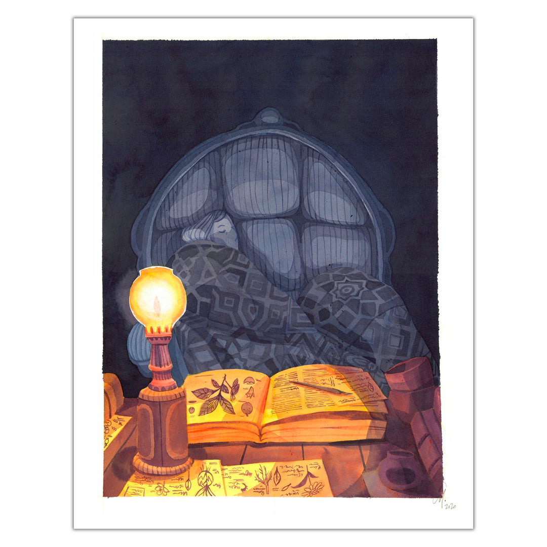 Cy. - Illustration originale - Veillée