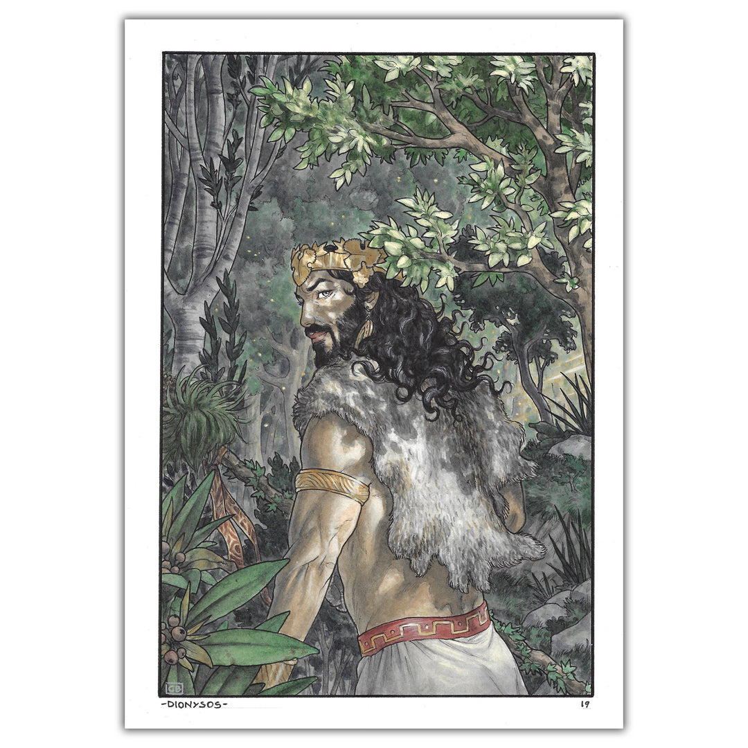 Gianenrico Bonacorsi - Dionysos - Illustration originale