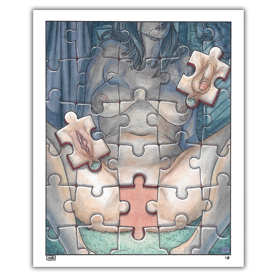 Gianenrico Bonacorsi - The missing piece - Illustration originale
