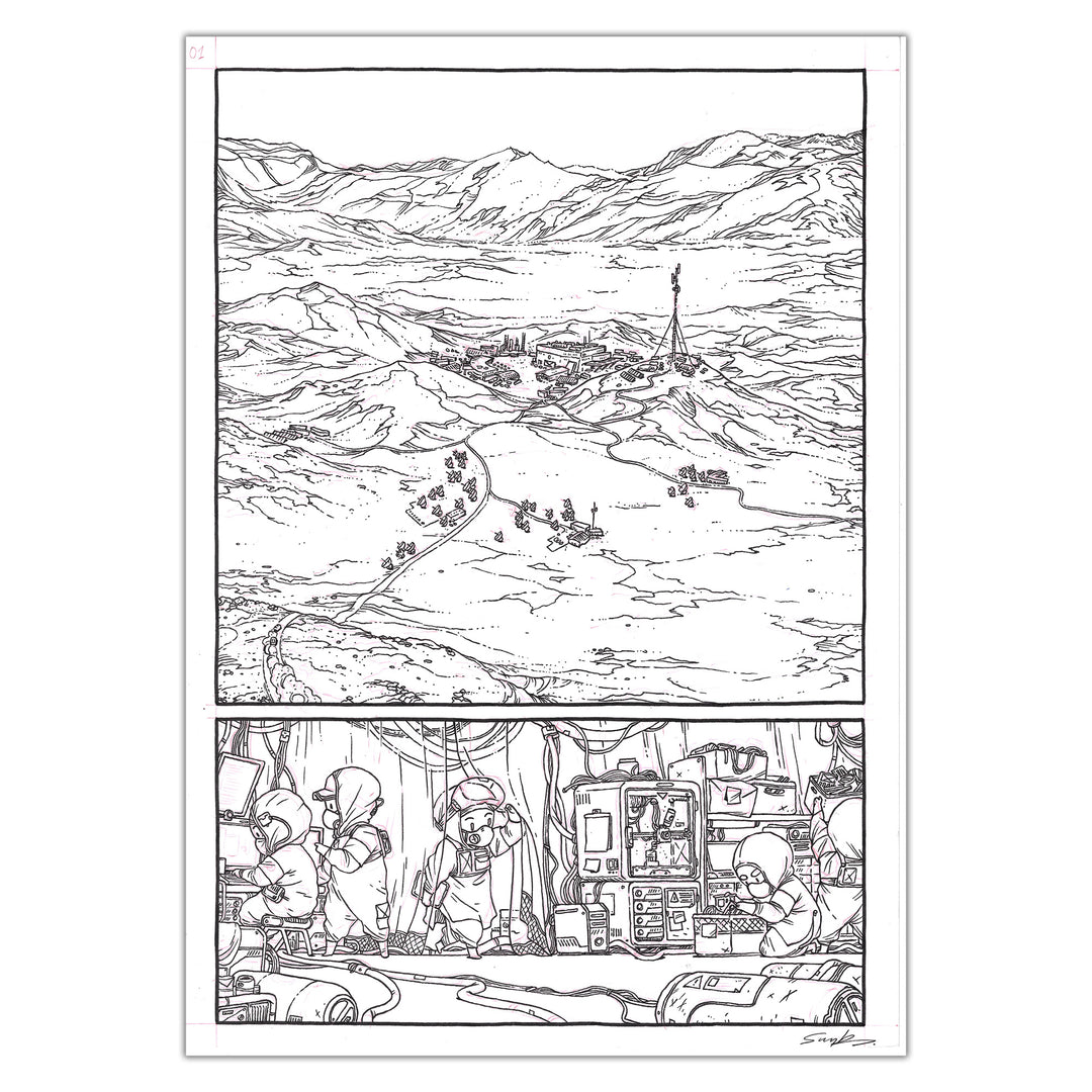 Guillaume Singelin - Frontier - Original panel 1