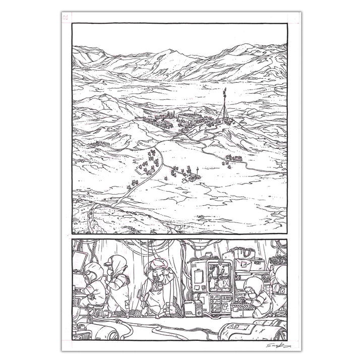 Guillaume Singelin - Frontier - Original panel 1