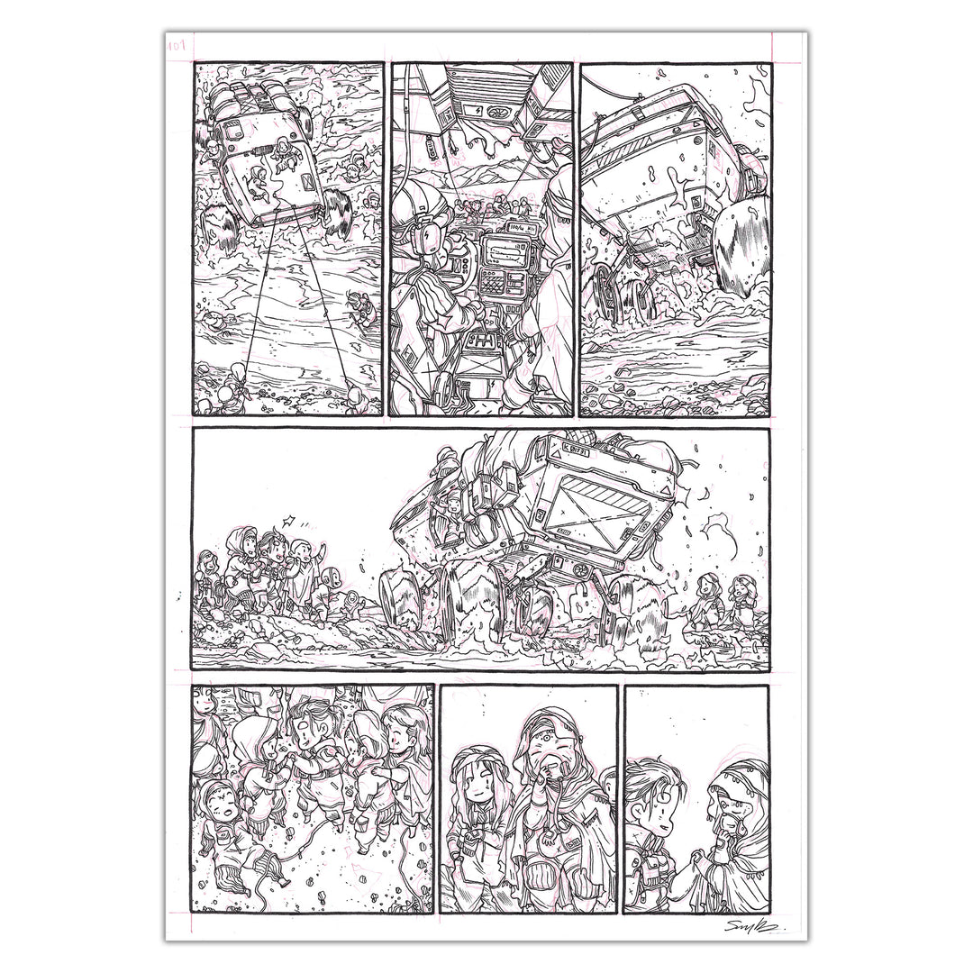 Guillaume Singelin - Frontier - Original panel 101