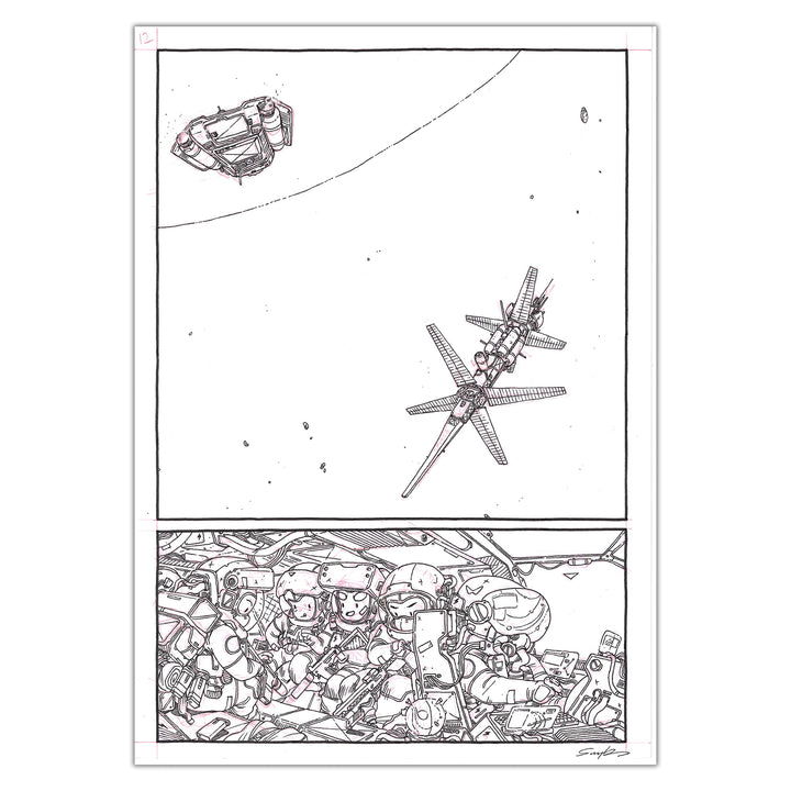 Guillaume Singelin - Frontier - Original panel 12