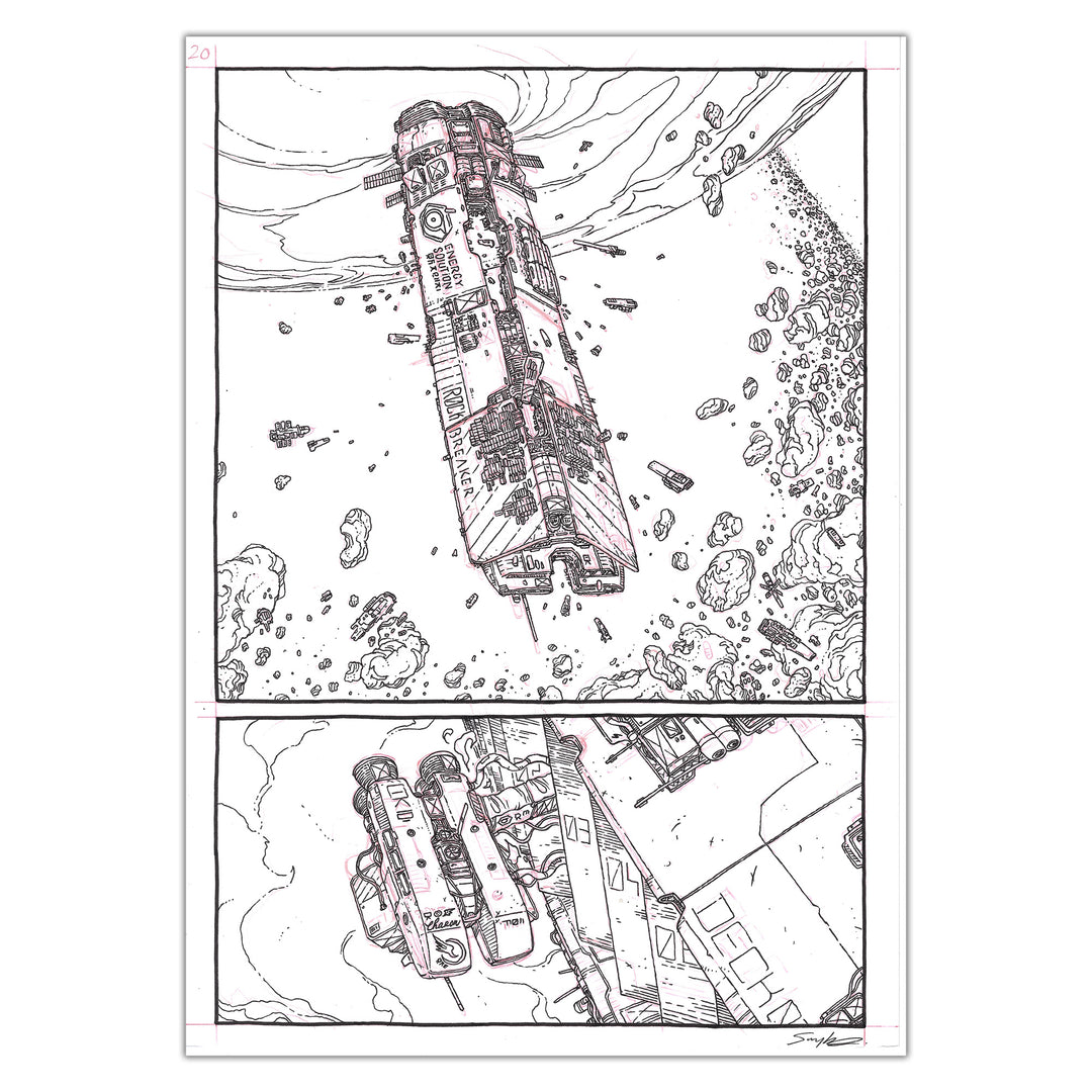 Guillaume Singelin - Frontier - Original panel 20