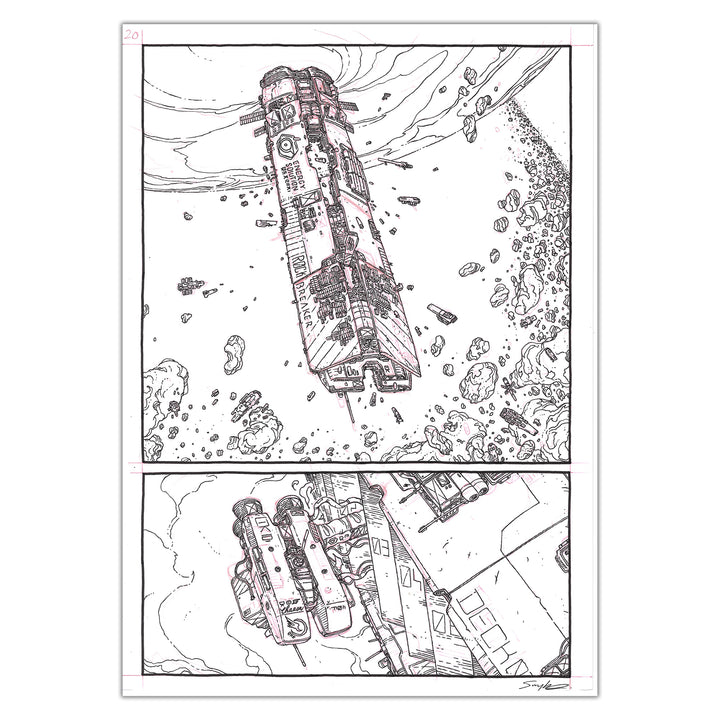 Guillaume Singelin - Frontier - Original panel 20