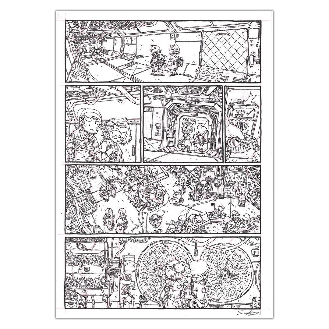 Guillaume Singelin - Frontier - Original panel 24