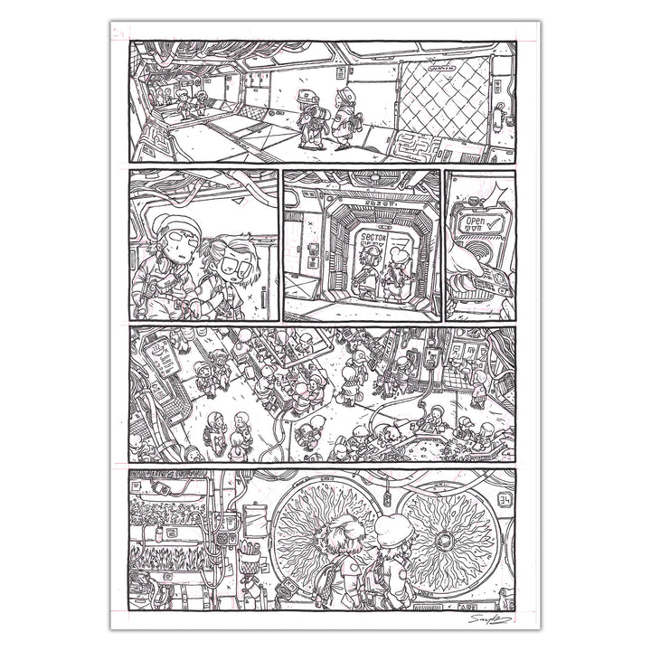 Guillaume Singelin - Frontier - Original panel 24