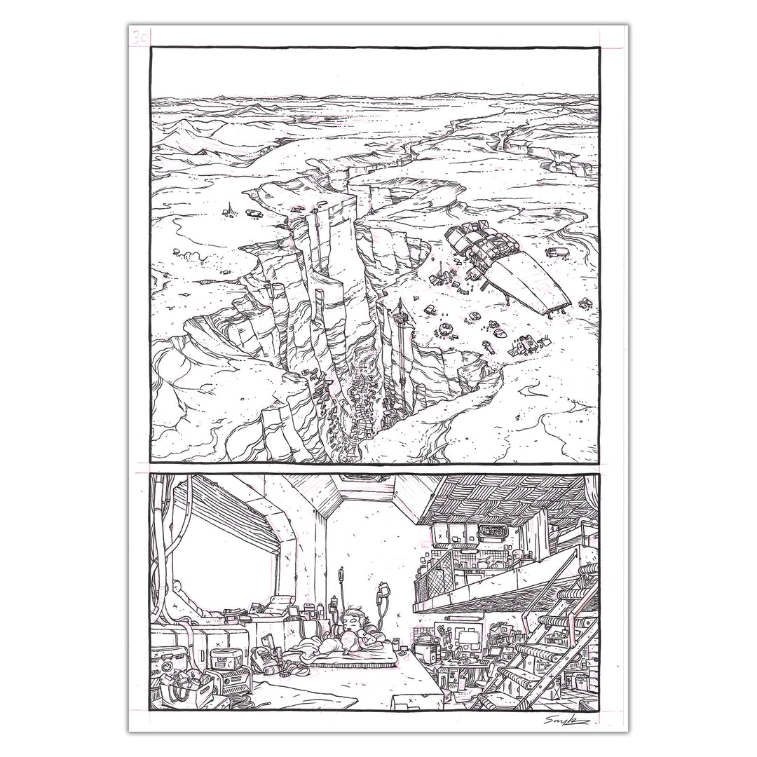 Guillaume Singelin - Frontier - Original panel 30