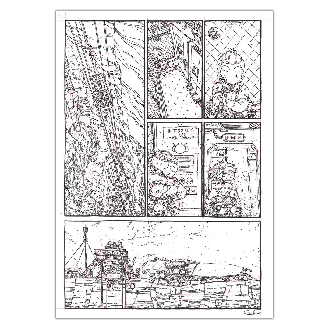 Guillaume Singelin - Frontier - Original panel 34