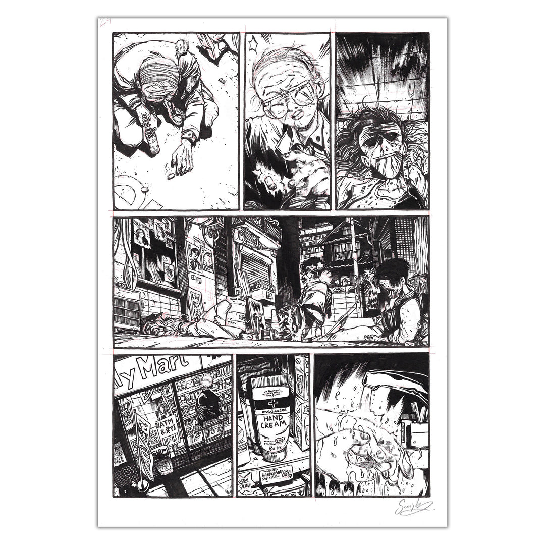 Guillaume Singelin - LowReader 1 Mr Sato - Planche originale page 23