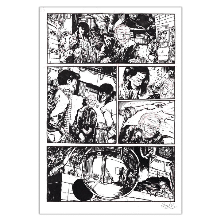 Guillaume Singelin - LowReader 1 Mr Sato - Planche originale page 5