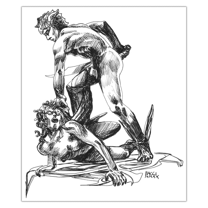 Alexis Bacci - Ink October - No pencil statue studies 1
