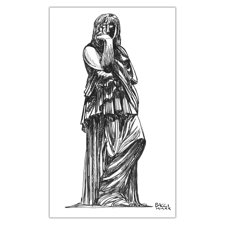Alexis Bacci - Ink October - No pencil statue studies 4