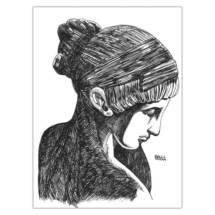 Alexis Bacci - Ink October - No pencil statue studies 7