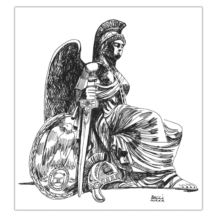 Alexis Bacci - Ink October - No pencil statue studies 14