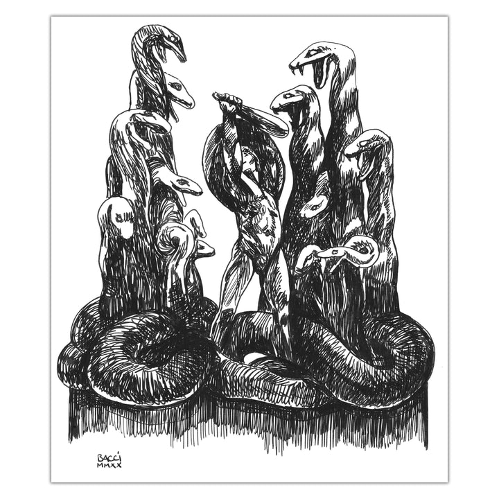 Alexis Bacci - Ink October - No pencil statue studies Hercules