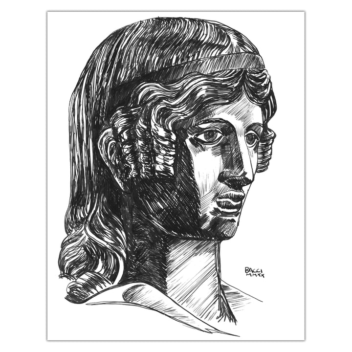 Alexis Bacci - Ink October - No pencil statue studies 18