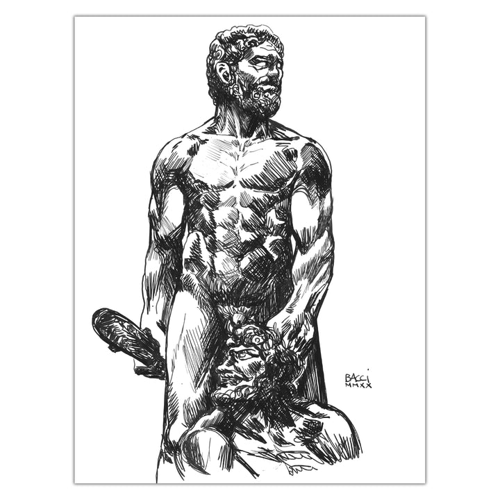 Alexis Bacci - Ink October - No pencil statue studies 19