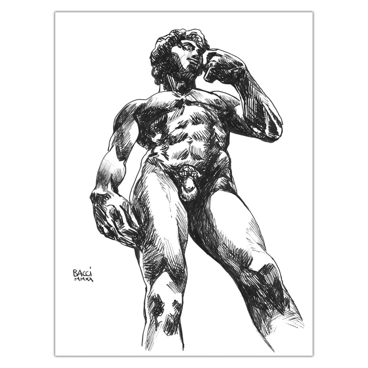 Alexis Bacci - Ink October - No pencil statue studies 23