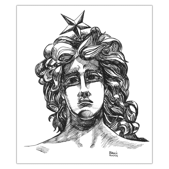 Alexis Bacci - Ink October - No pencil statue studies 24