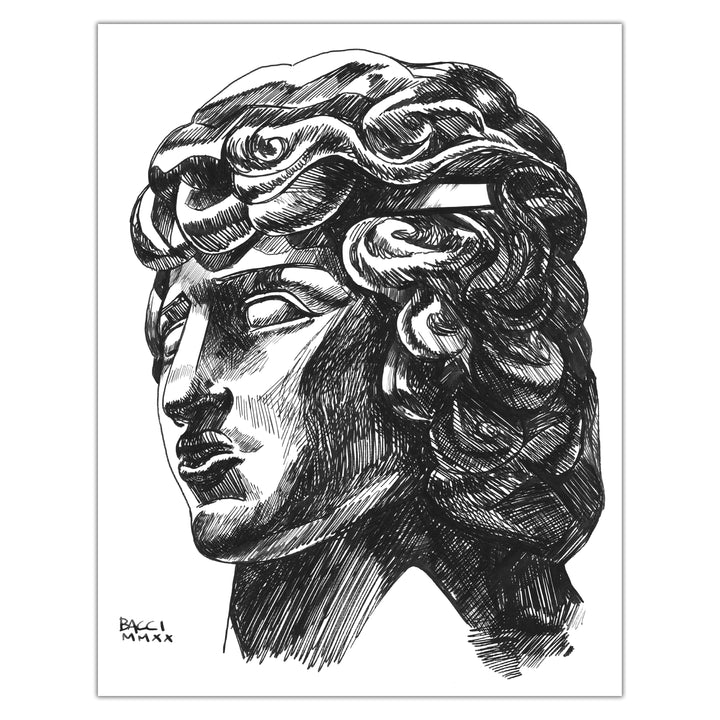 Alexis Bacci - Ink October - No pencil statue studies 26