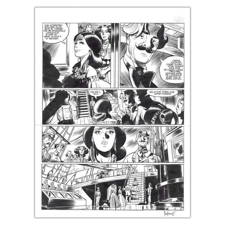 Mathieu Bonhomme - Charlotte Impératrice - Tome 2 - planche originale 3