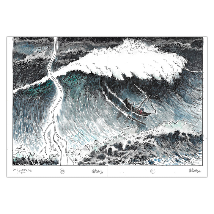 Gregory Panaccione - Petit Bonhomme - Original double page 200 and 201