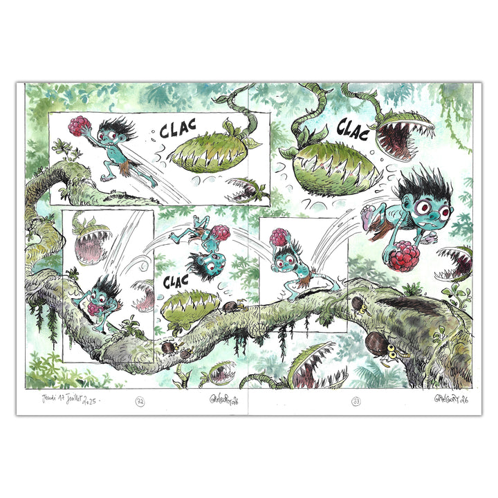 Gregory Panaccione - Petit Bonhomme - Original double page 34 and 35