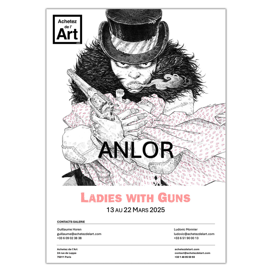 Anlor - Ladies with Guns Vol. 2 - Original Art Page 13 with Storyboard