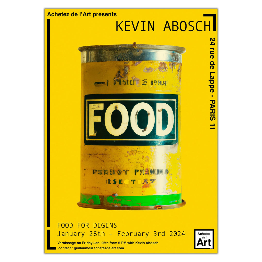 Kevin Abosch - FOOD - Print premium numéroté et signé (2d marché)