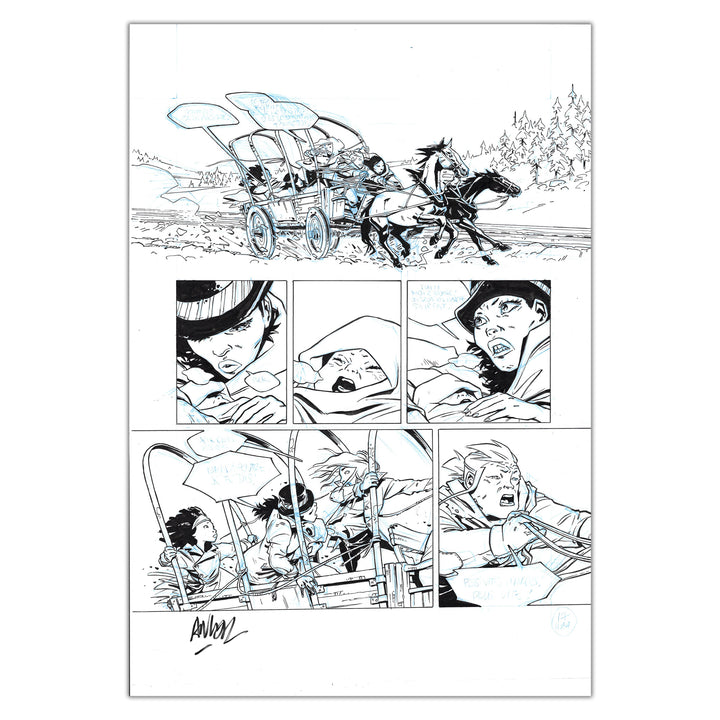 Anlor - Ladies with Guns tome 4 - Planche originale 17 avec storyboard