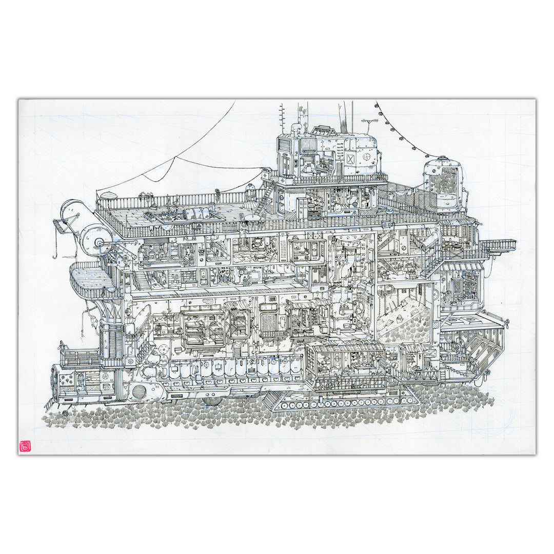 Mathieu Bablet - Silent Jenny - The Cherche Midi - Premium print